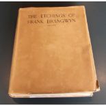 Brangwyn, Frank - Catalogue of the Etched Work of Frank Brangwyn, folio, half vellum, with
