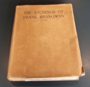 Brangwyn, Frank - Catalogue of the Etched Work of Frank Brangwyn, folio, half vellum, with