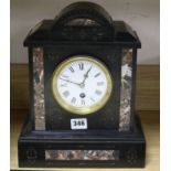 A French slate mantel clock