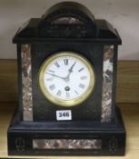 A French slate mantel clock