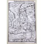 Beschreibung Engellands Und Schottlandts, Sebastian Munster (1489-1552). Woodcut map of Scotland,