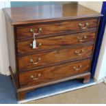 A mahogany chest of drawers W.87cm