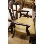 A Georgian style elbow chair