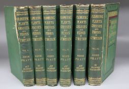 Pratt, Anne - The Flowering Plants, Grasses, Sedges and Ferns of Great Britain, 6 vols, 8vo,