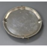 A George III circular waiter, Jones & Scofield, London, 1777, 5 oz. 13.5cm.