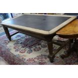 A large oak library table W.231cm