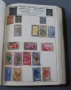 An album of all world stamps, somewhat sparse, mostly used