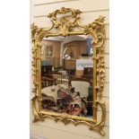 A 19th century giltwood wall mirror 89 x 63cm