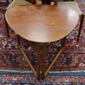 A teak folding table by France and Daverkosen Denmark W.79cm