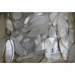 A quantity of mother of pearl counters