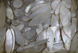 A quantity of mother of pearl counters