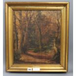 Elinor May Constable (1872-1947), oil on canvas, 'Autumn Ardtully', inscribed and labelled verso,