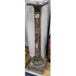 A Victorian marble pedestal H.104cm