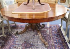 A Victorian rosewood breakfast table W.130cm