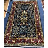 A Qum carpet 220 x 126cm