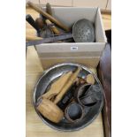 A collection of vintage kitchen tools