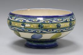 A Moorcroft honesty pattern bowl (a.f.) Diameter 21cm, Height 12cm