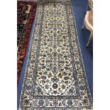 A Kashan runner 300 x 100cm