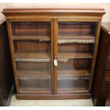 An Edwardian mahogany bookcase W.102cm