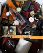 A quantity of assorted mainly modern wrist watches.