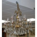 A twelve branch chandelier