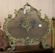 A French ormolu firescreen W.74cm