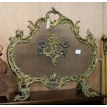 A French ormolu firescreen W.74cm