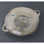 A Cypriot white slipware dish