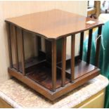 A mahogany revolving bookcase W.36cm