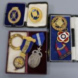 A quantity of Masonic jewels, badges etc.
