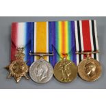 First World War medals for Archibald Harris, Suffolk Regiment