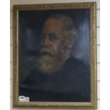 English School c.1914, oil on canvas, Portrait of Reverend J.H. Cardwell, inscribed verso, 52 x