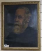 English School c.1914, oil on canvas, Portrait of Reverend J.H. Cardwell, inscribed verso, 52 x