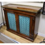 A William IV rosewood chiffonier W.118cm