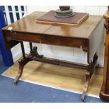 A Regency mahogany sofa table W.94cm