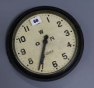 A GWR wall clock