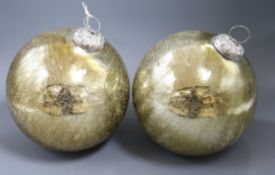Two witches golden balls