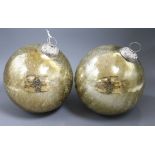 Two witches golden balls