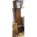 A modern oak cased longcase clock height 187cm