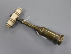 A Thomason bone handled corkscrew