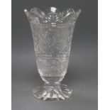 A boxed Waterford crystal vase height 25cm