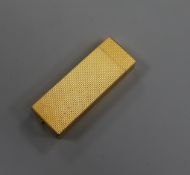 A Cartier gold plated lighter