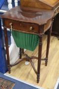 An Edwardian mahogany sewing table W.47.5cm