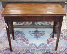 A George III mahogany tea table W.85cm
