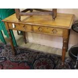 A Victorian oak side table W.106.5cm