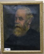 English School c.1914, oil on canvas, Portrait of Reverend J.H. Cardwell, inscribed verso, 52 x