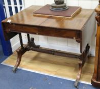 A Regency mahogany sofa table W.94cm