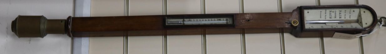 A Victorian stick barometer