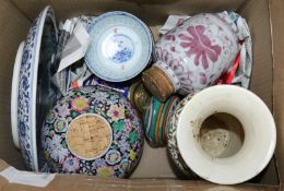 A collection of mixed Oriental ceramics