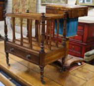 A mahogany three division Canterbury W.53cm